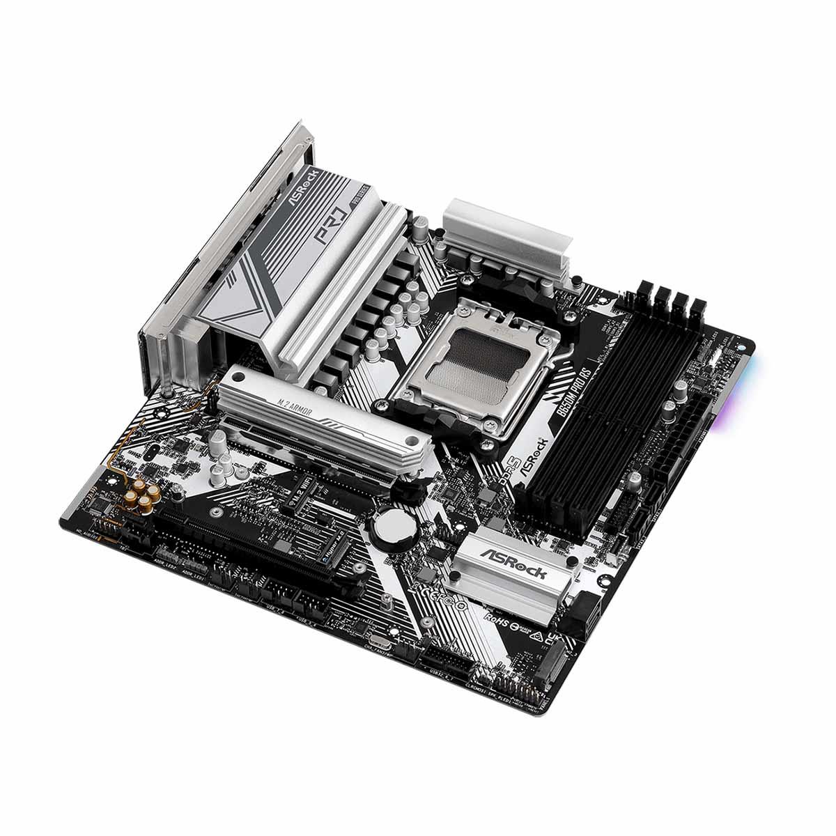 Płyta ASrock B650M PRO RS /AMD B650/DDR5/SATA3/M.2/USB3.1/PCIe4.0/AM5/mATX - obrazek 3