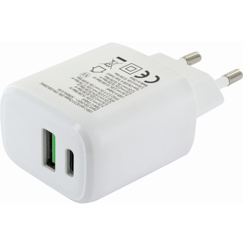 Ładowarka sieciowa USB-C PD 20W i USB-A QC 18W - obrazek 7