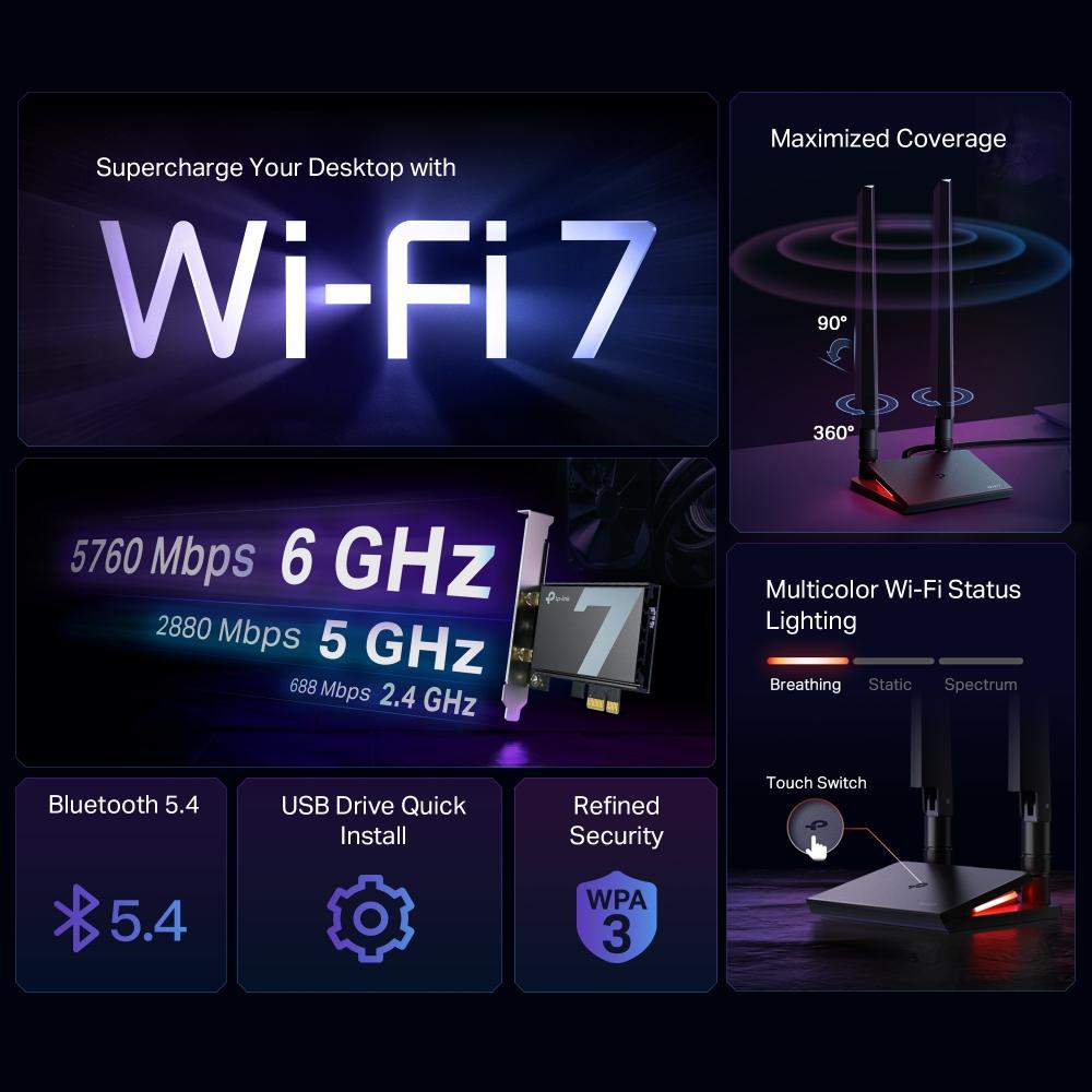 Karta sieciowa TP-Link Archer TBE550E - obrazek 5