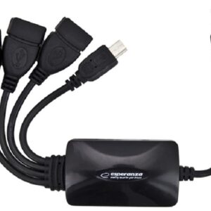 Hub USB Esperanza EA114 3xUSB 2.0 czarny