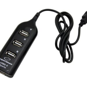 Hub USB Esperanza EA116 4xUSB 2.0 czarny