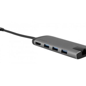 Hub USB Verbatim Multi Port 3x USB 3.0, USB-C 3.1, HDMI 4K, RJ45, SD/micro SD