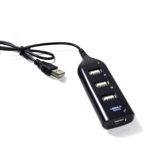 Hub USB VAKOSS TC-234UX 4xUSB 2.0 czarny