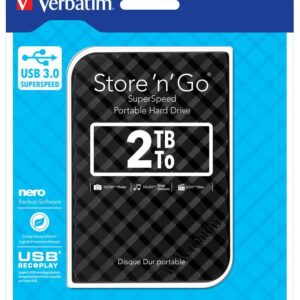 Dysk zewnętrzny Verbatim 2TB Store 'n' Go 2.5" 5400 USB 3.1 czarny
