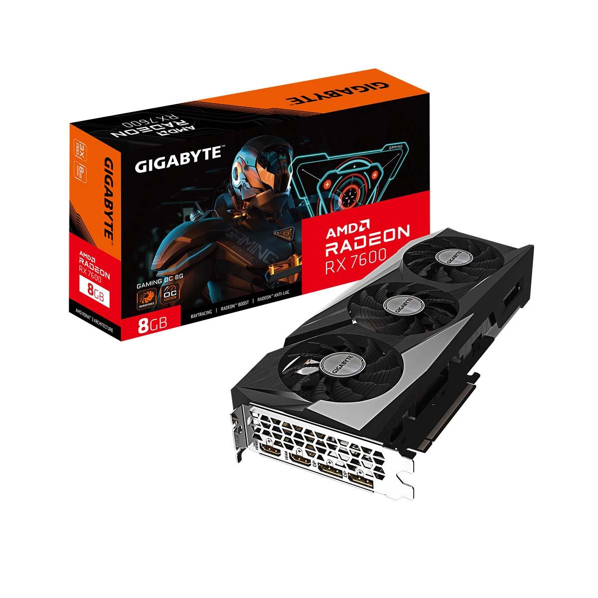 Karta VGA Gigabyte Radeon RX 7600 GAMING OC 8G 8GB GDDR6 128bit 2xHDMI+2xDP PCIe4.0 - obrazek 5