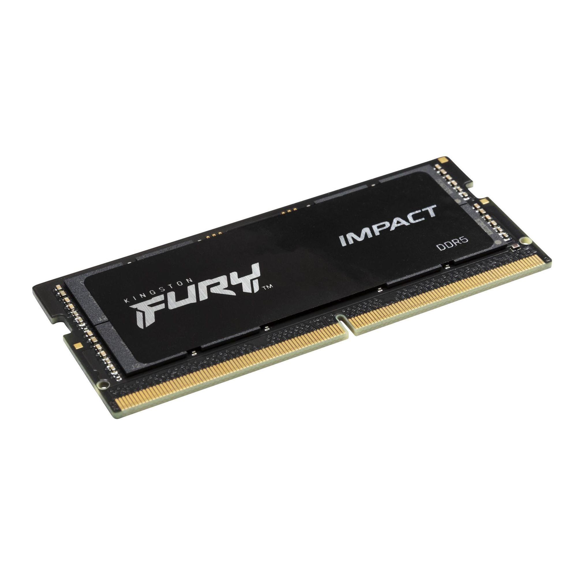 Pamięć SODIMM DDR5 Kingston FURY Impact 16GB (1x16GB) 4800MHz CL38 1,1V Czarna - obrazek 2