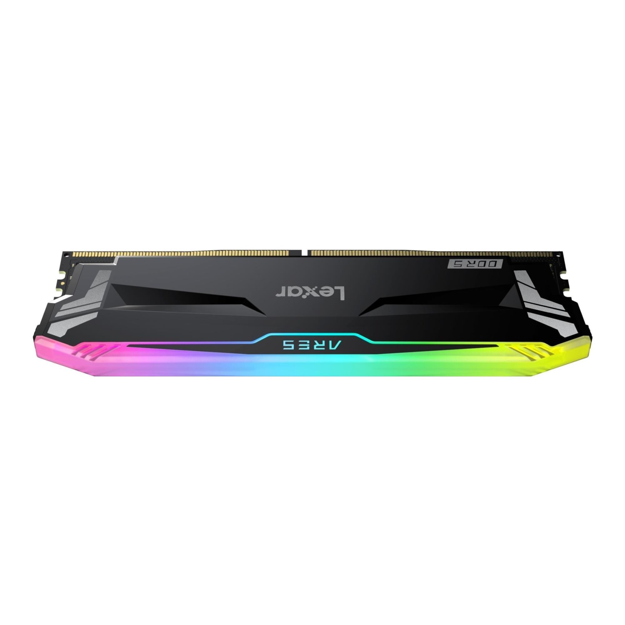 Pamięć DDR5 Lexar Ares RGB 32GB (2x16GB) 6800MHz CL34 XMP 3.0 AMD EXPO 1,4V Black - obrazek 3