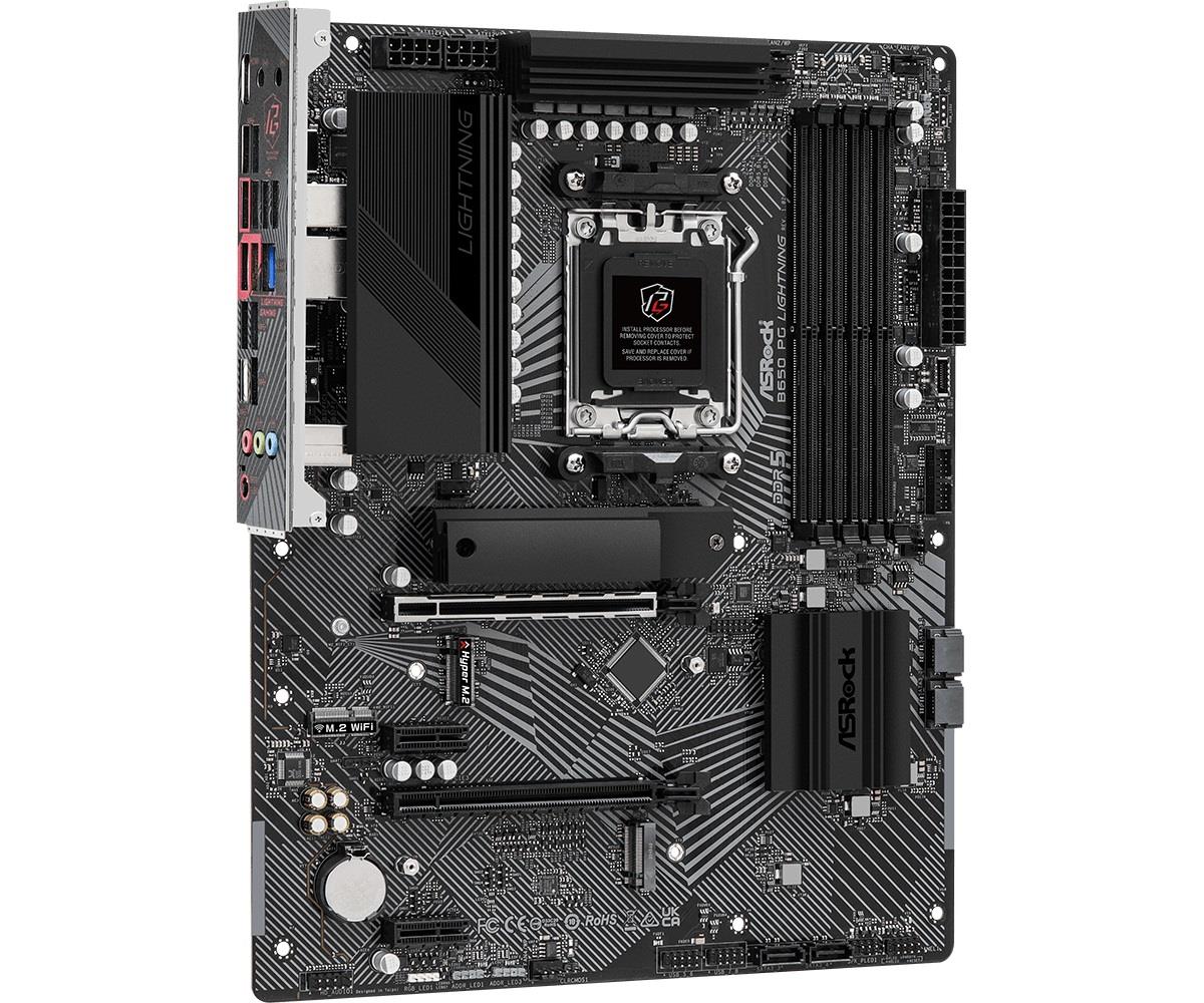 Płyta ASrock B650 PG Lightning /AMD B650/DDR5/SATA3/M.2/PCIe4.0/AM5/ATX - obrazek 3