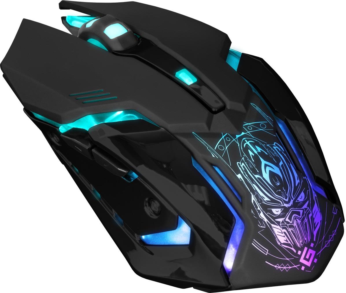 Mysz bezprzewodowa Defender TRIGGER GM-934 optyczna 3200dpi czarna LED AKUMULATOR 6 przycisków Gaming - obrazek 4