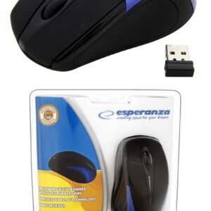 Mysz bezprzewodowa Esperanza optyczna ANTARES EM101B czarno-niebieska