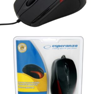 Mysz przewodowa Esperanza SIRIUS EM102R optyczna czerwona