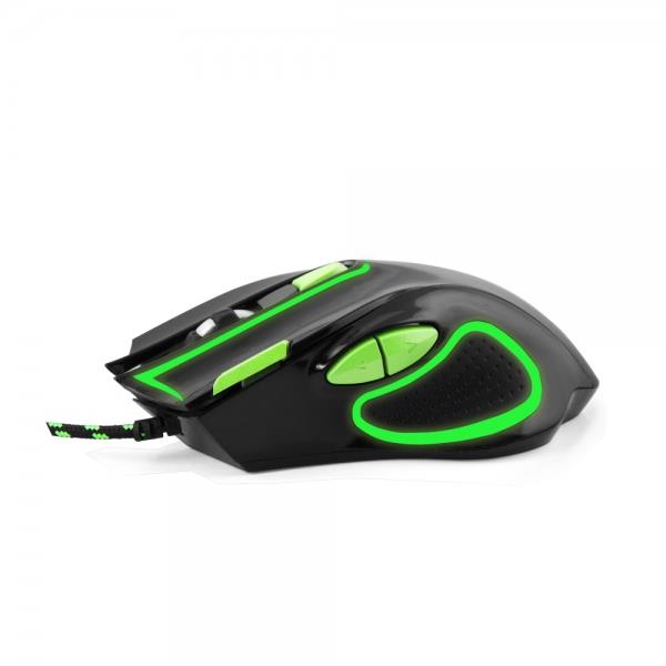 Mysz przewodowa Esperanza MX401 Hawk optyczna Gaming USB czarno-zielona - obrazek 2