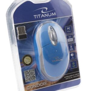 Mysz bezprzewodowa Titanum Condor 3D optyczna 2.4 GHz niebieska