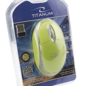 Mysz bezprzewodowa Titanum 3D Condor optyczna 2.4 GHz zielona
