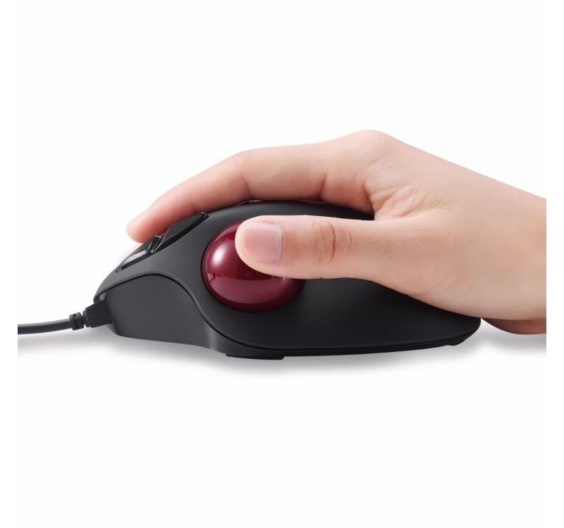 Mysz przewodowa Perixx PERIMICE 517 laserowa trackball 34mm czarna - obrazek 3