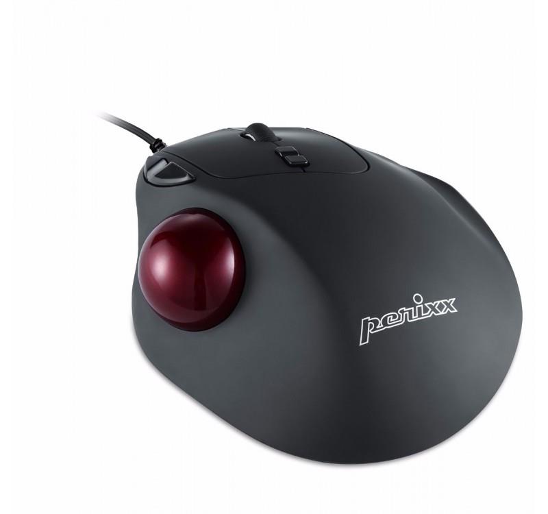 Mysz przewodowa Perixx PERIMICE 517 laserowa trackball 34mm czarna - obrazek 5