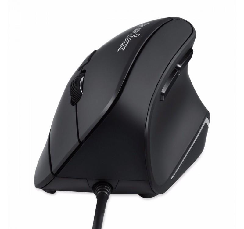 Mysz przewodowa Perixx PERIMICE-515 II optyczna wertykalna pionowa czarna - obrazek 2