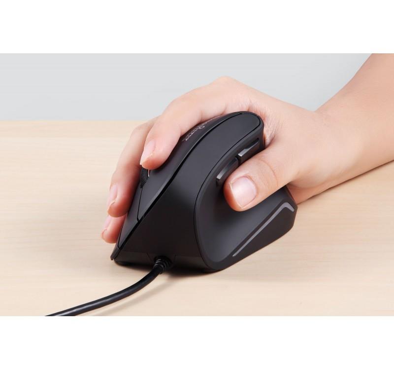 Mysz przewodowa Perixx PERIMICE-515 II optyczna wertykalna pionowa czarna - obrazek 5