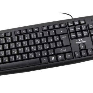 Klawiatura przewodowa Titanum TK101BG BULGARIAN USB czarna