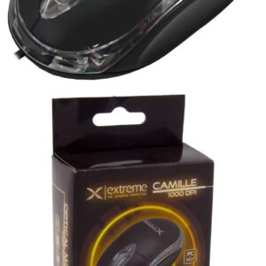 Mysz przewodowa Extreme 3D CAMILLE XM102K optyczna czarno-przezroczysta