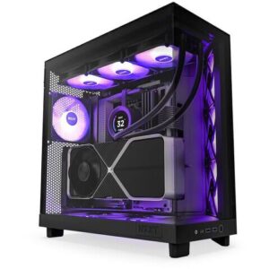 Obudowa NZXT H6 Flow RGB Midi Tower czarna z oknem