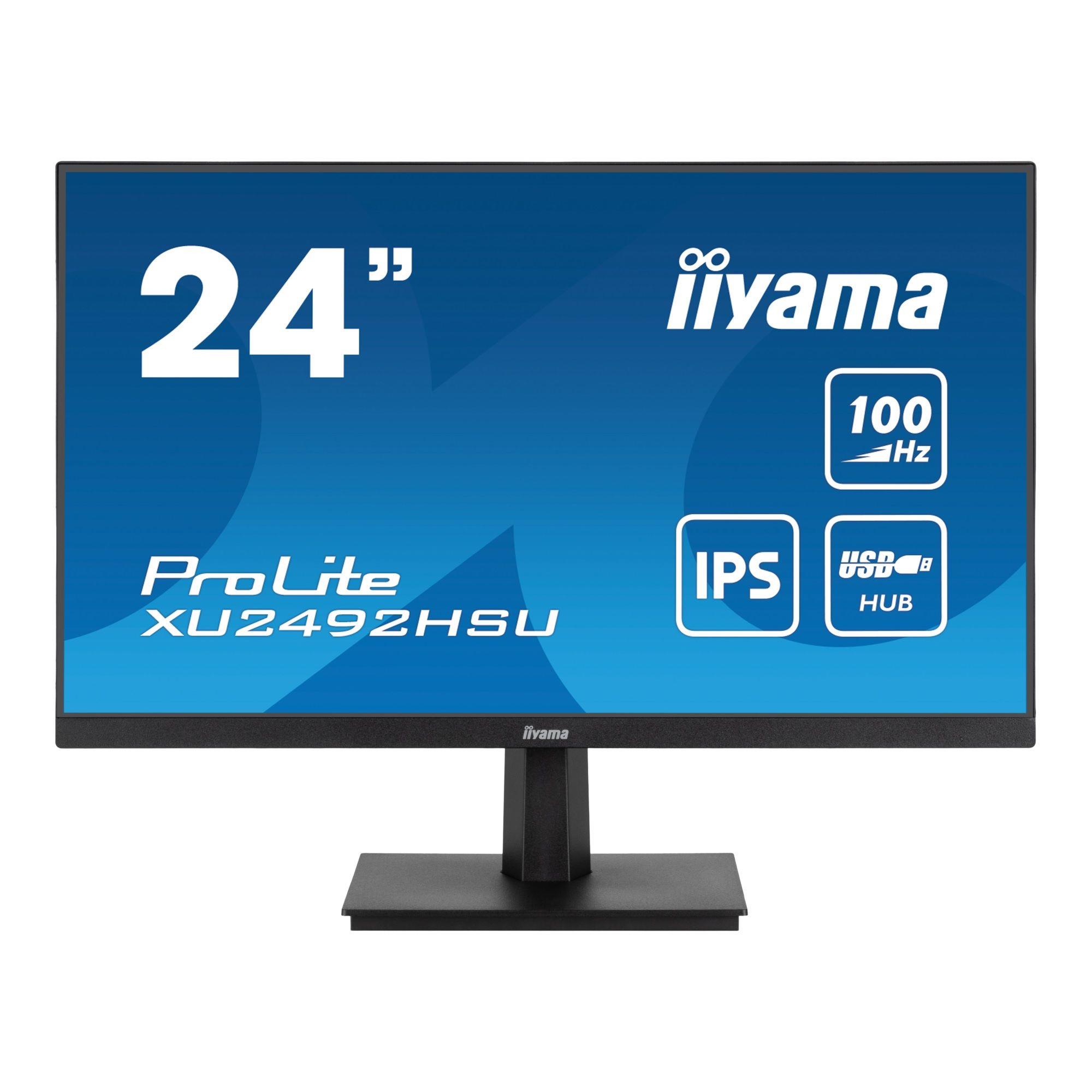 Monitor iiyama 23,8" ProLite XU2492HSU-B6 IPS FHD 100Hz HDMI DP HUB głośniki