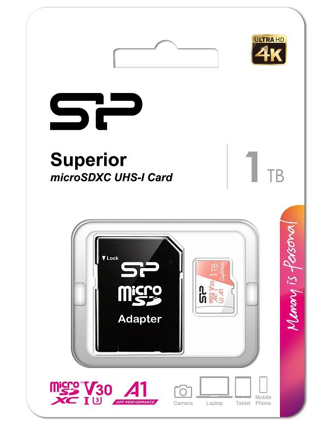 Karta pamięci Silicon Power microSDXC Superior 1TB V30 UHS-1 U3 A1 + ADAPTER - obrazek 2