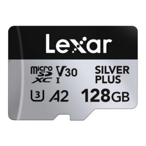 Karta pamięci Lexar microSDXC Silver Plus 128GB V30 UHS-I U3 A2 205/150MB/s