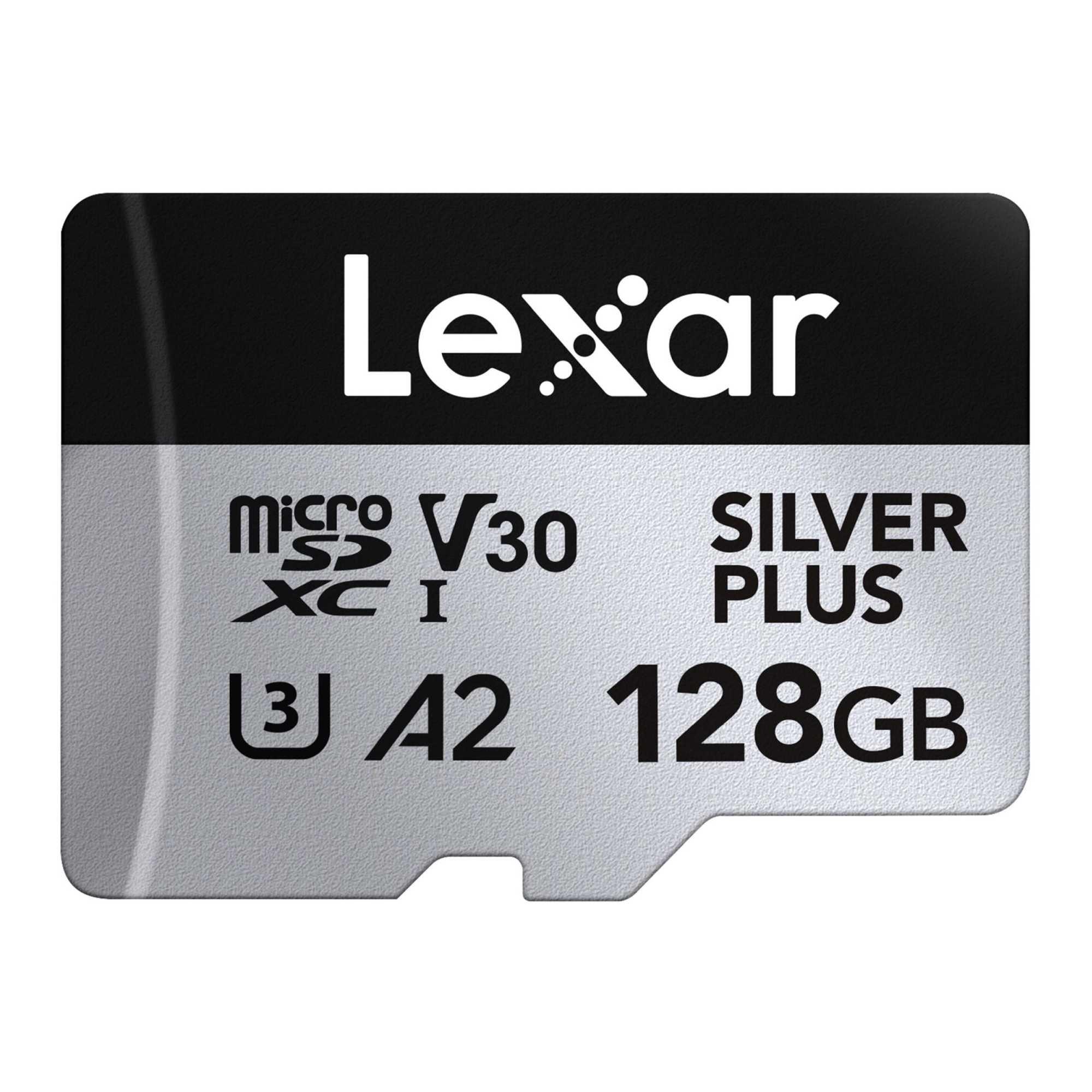 Karta pamięci Lexar microSDXC Silver Plus 128GB V30 UHS-I U3 A2 205/150MB/s