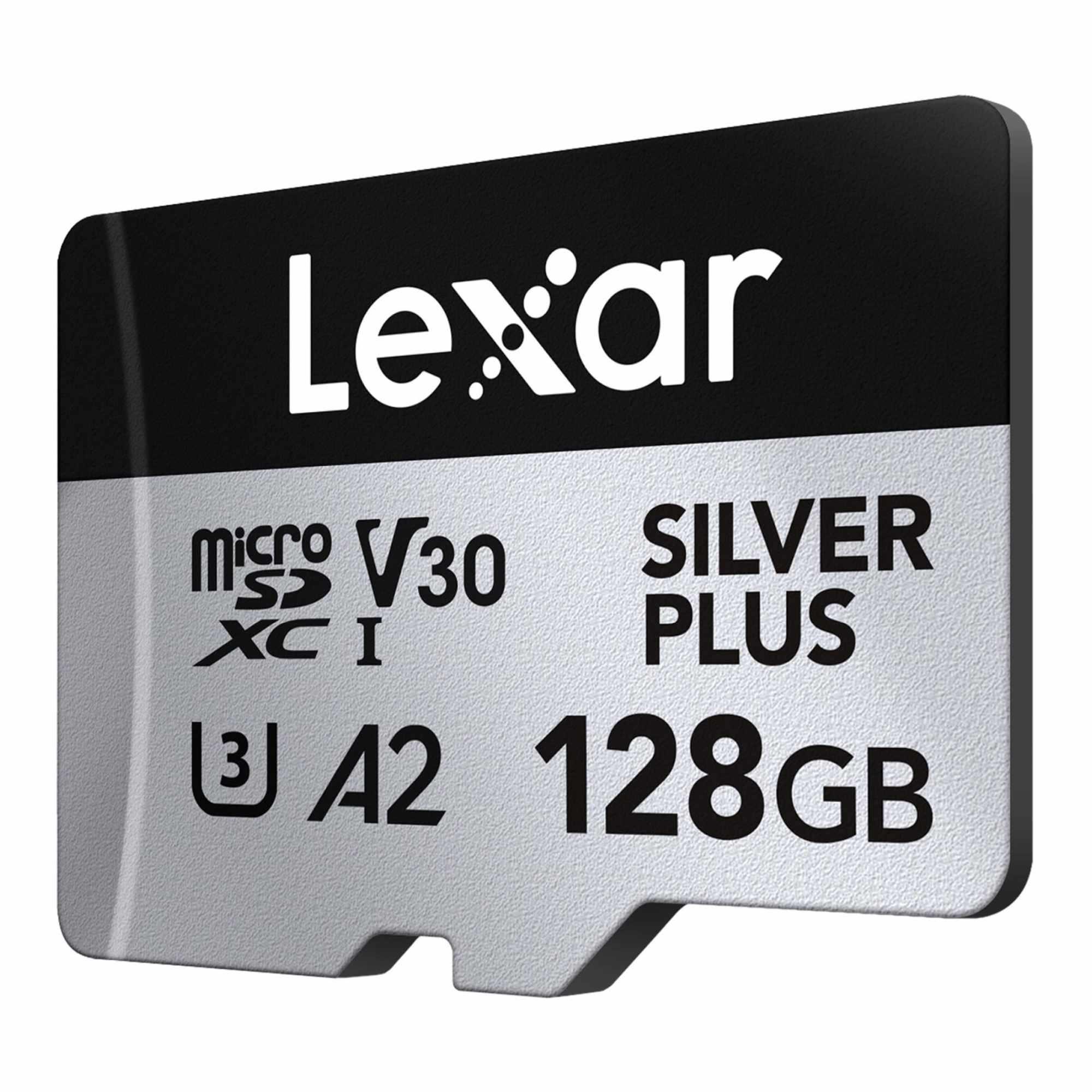 Karta pamięci Lexar microSDXC Silver Plus 128GB V30 UHS-I U3 A2 205/150MB/s - obrazek 2