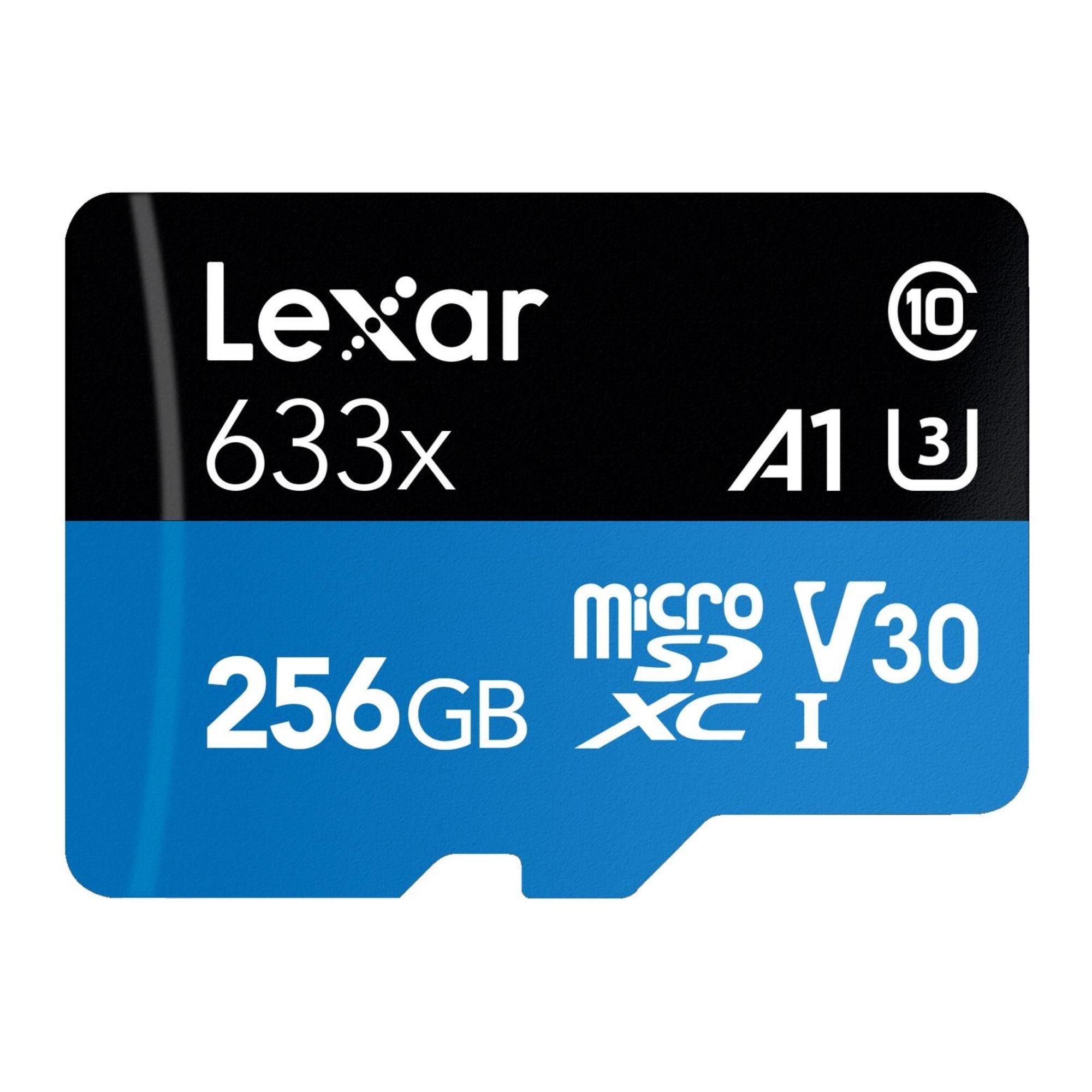 Karta pamięci Lexar microSDXC High-Performance 633x 256GB V30 UHS-I U3 A1 100/45MB/s