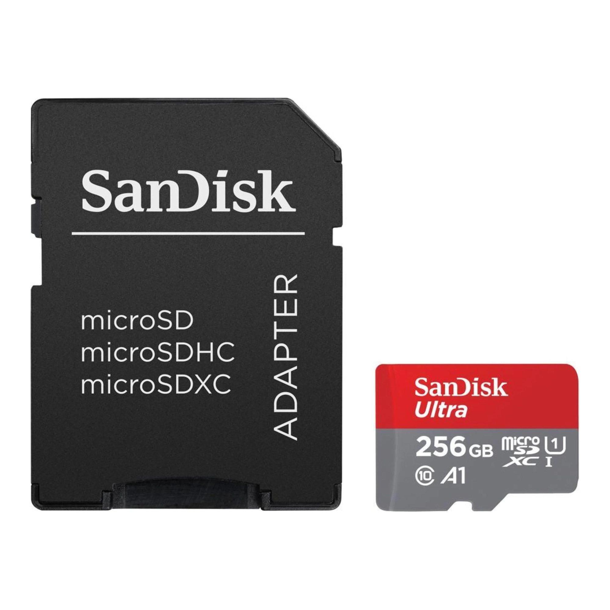 Karta pamięci microSDXC SanDisk Ultra 256GB 150MB/s UHS-I A1 U1 C10 + adapter - obrazek 2
