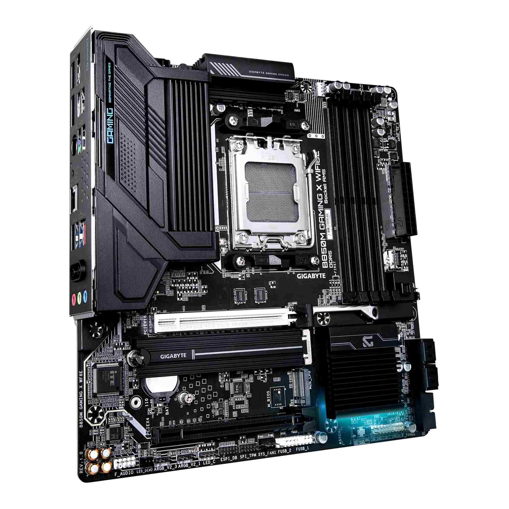 Płyta Gigabyte B850M GAMING X WIFI6E /AMD B850/DDR5/SATA3/M.2/USB3.2/PCIe5.0/WiFi/BT/AM5/M-ATX - obrazek 2