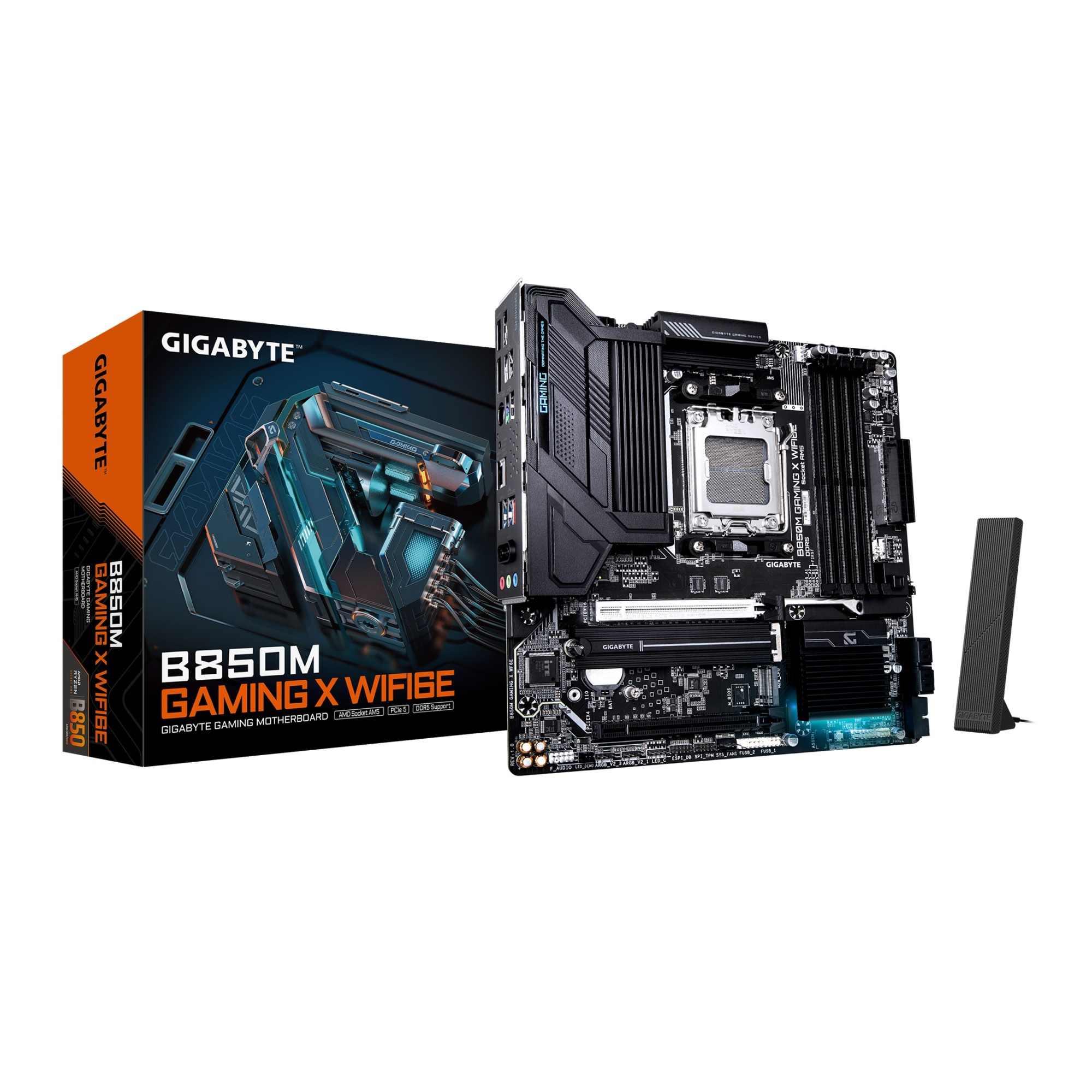 Płyta Gigabyte B850M GAMING X WIFI6E /AMD B850/DDR5/SATA3/M.2/USB3.2/PCIe5.0/WiFi/BT/AM5/M-ATX - obrazek 4