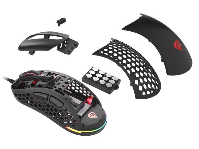 Mysz przewodowa Genesis Xenon 800 optyczna Gaming 16000DPI lekka czarna - obrazek 2