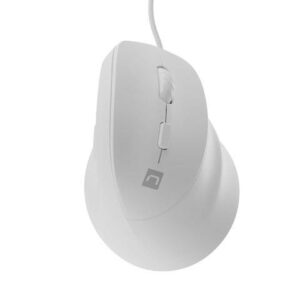 Mysz przewodowa Natec Crake 2 PRO 12800dpi wertykalna programowalna optyczna biała