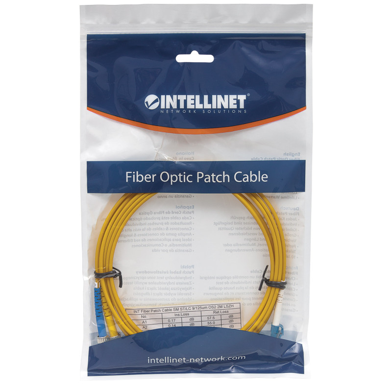 Patchcord światłowodowy OS2 9/125 SM ST-LC Duplex 1m - obrazek 4