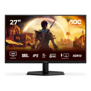 Monitor AOC 27" Q27G42XE Fast IPS QHD 180Hz 2xHDMI DP głośniki