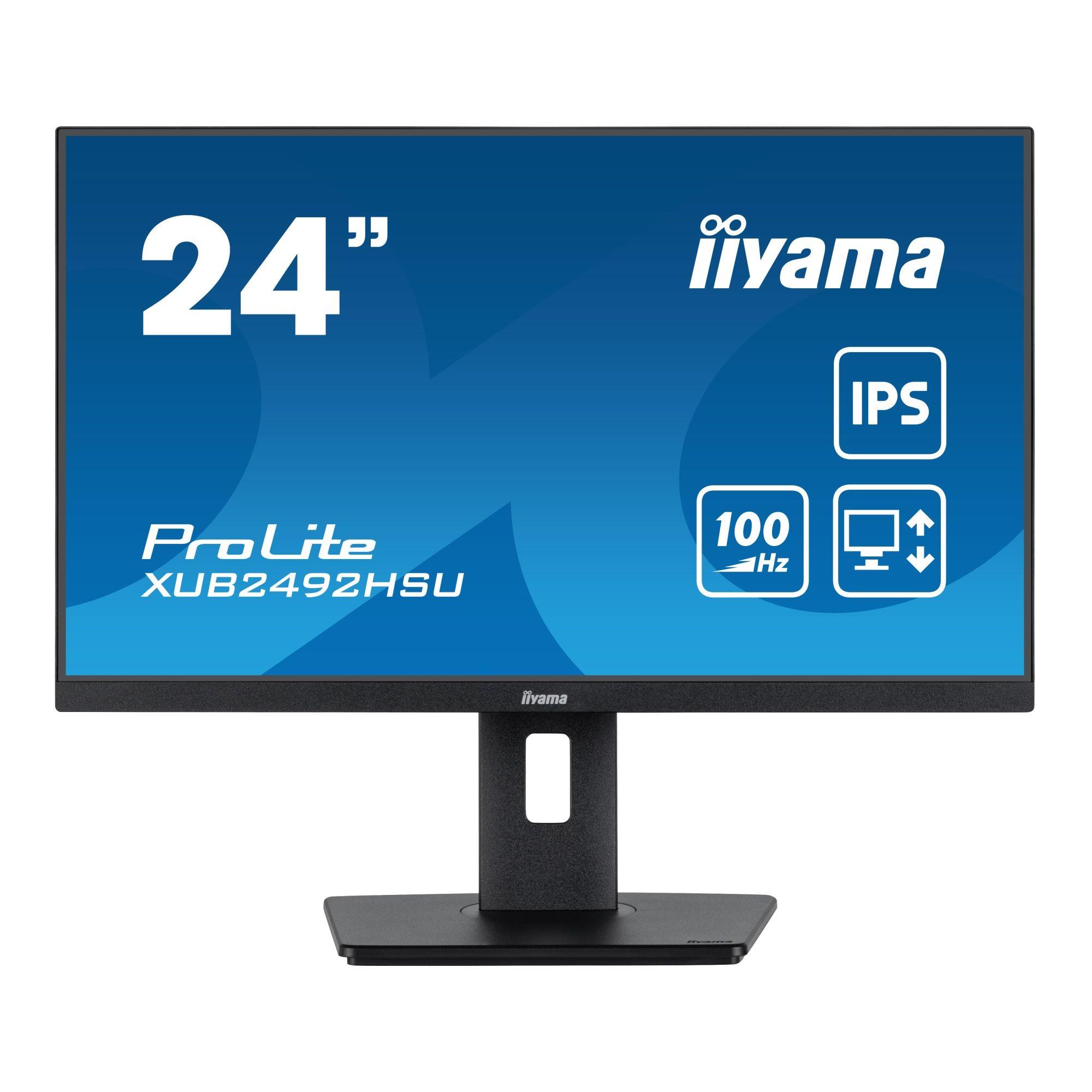 Monitor iiyama 23,8" ProLite XUB2492HSU-B6 IPS FHD 100Hz HDMI DP HUB głośniki