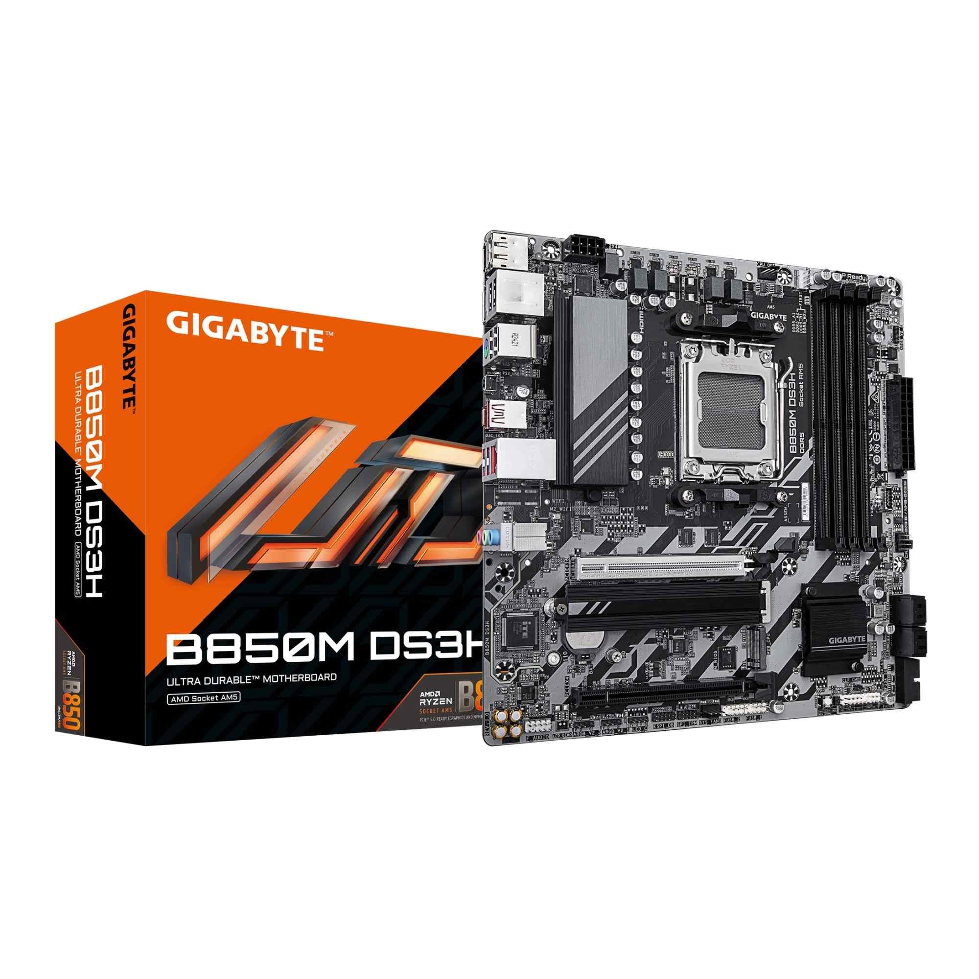 Płyta Gigabyte B850M DS3H /AMD B850/DDR5/SATA3/M.2/USB3.1/PCIe5.0/AM5/M-ATX - obrazek 4