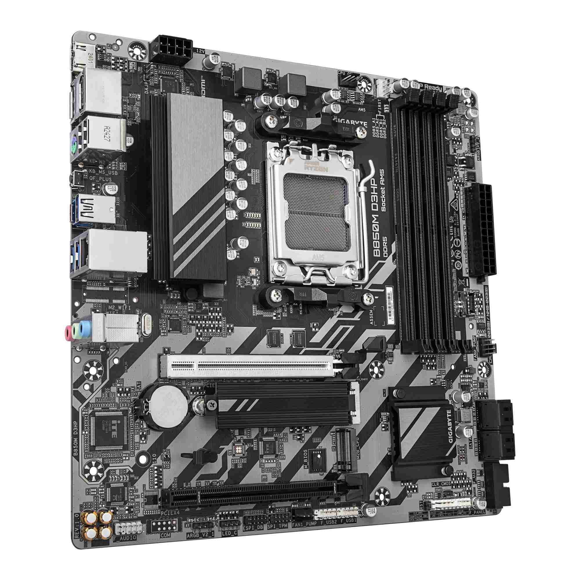 Płyta Gigabyte B850M D3HP /AMD B850/DDR5/SATA3/M.2/USB3.0/PCIe5.0/AM5/M-ATX - obrazek 2