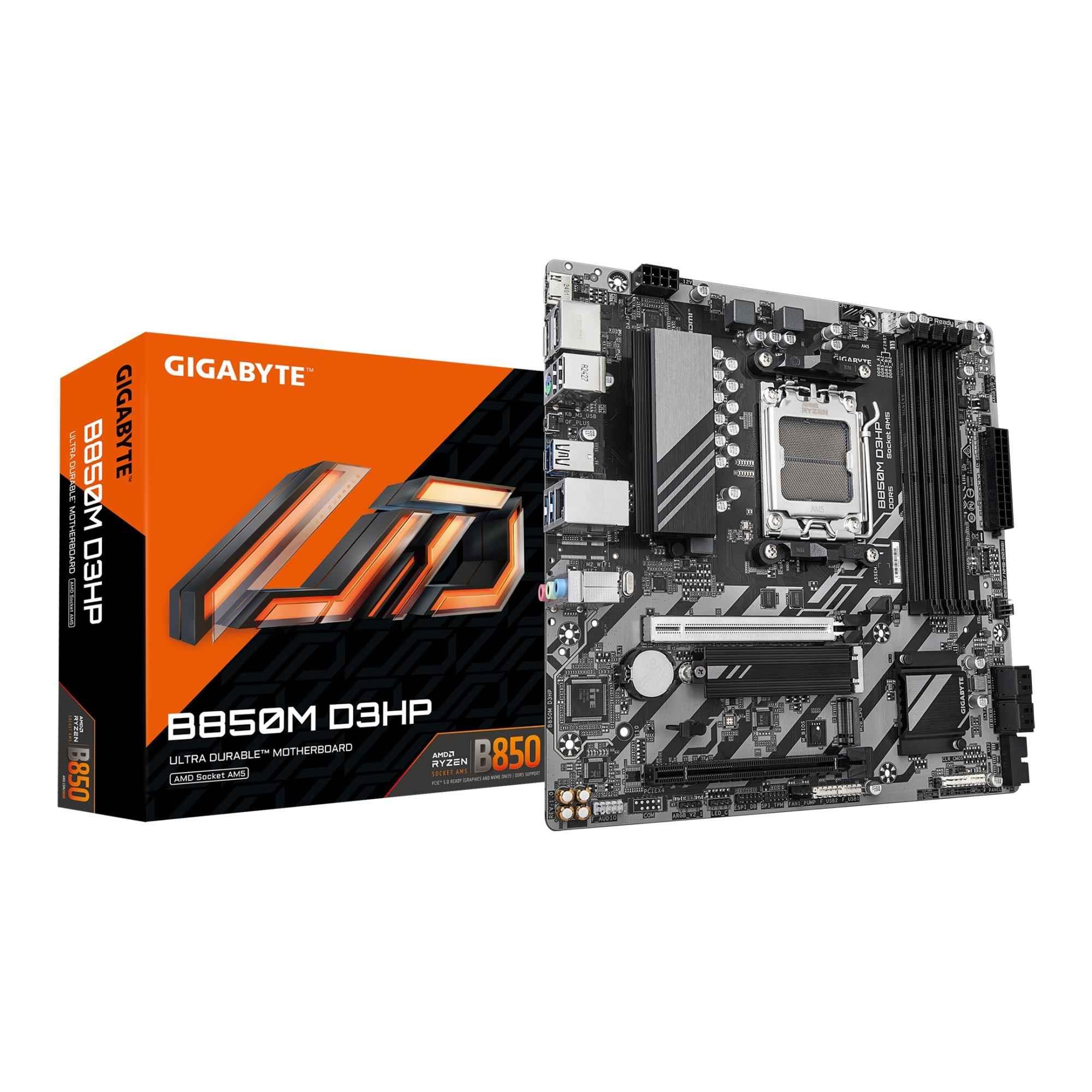 Płyta Gigabyte B850M D3HP /AMD B850/DDR5/SATA3/M.2/USB3.0/PCIe5.0/AM5/M-ATX - obrazek 4