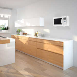 Uchwyt ścienny do kuchenki mikrofalowej 29-42cm biały