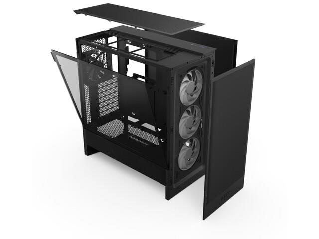 Obudowa NZXT H5 Flow RGB (2024) Midi Tower z oknem Czarna - obrazek 5