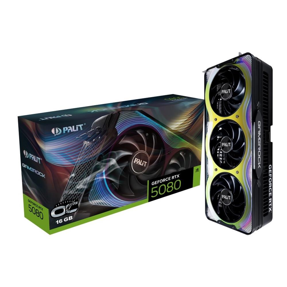 Karta VGA Palit GeForce RTX5080 GameRock OC 16GB GDDR7 256bit HDMI+3DP PCIe5.0 - obrazek 8