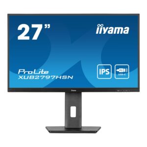 Monitor iiyama 27" ProLite XUB2797HSN-B1 IPS 100Hz HDMI DP 4xUSB-A USB-C RJ-45 głośniki
