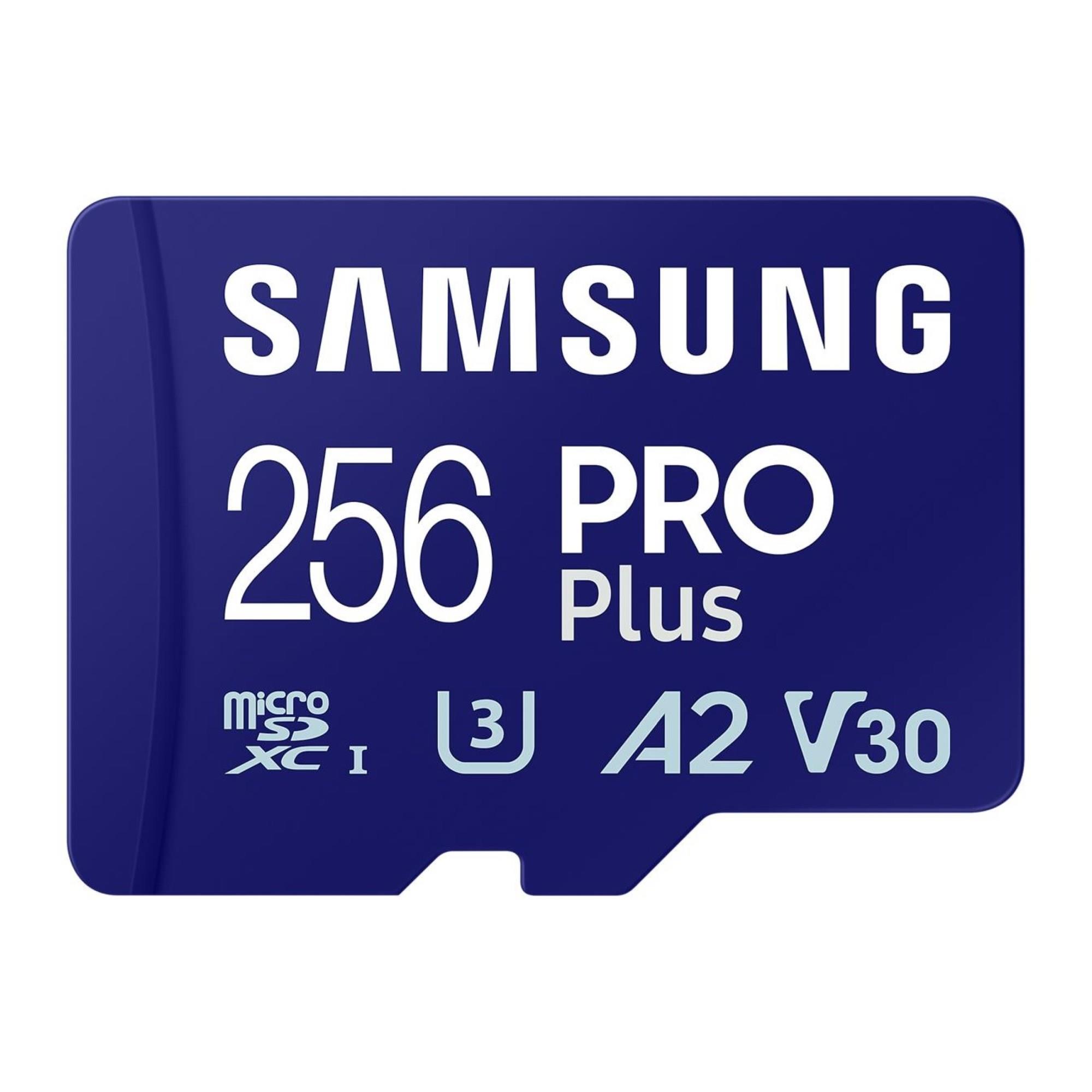 Karta pamięci Samsung PRO Plus (2023) microSDXC 256GB (180/130 MB/s) U3 A2 V30 + adapter