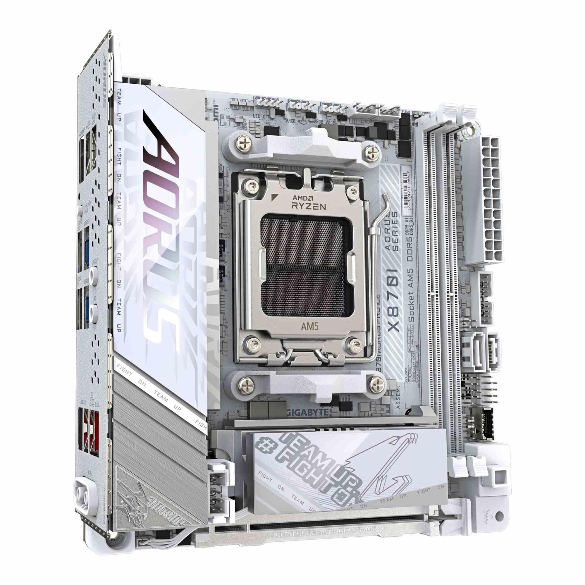 Płyta Gigabyte X870I AORUS PRO ICE (rev. 1.0) /AMD X870/DDR5/SATA3/M.2/USB4/PCIe5.0/WiFi/BT/AM5/Mini-ITX - obrazek 2