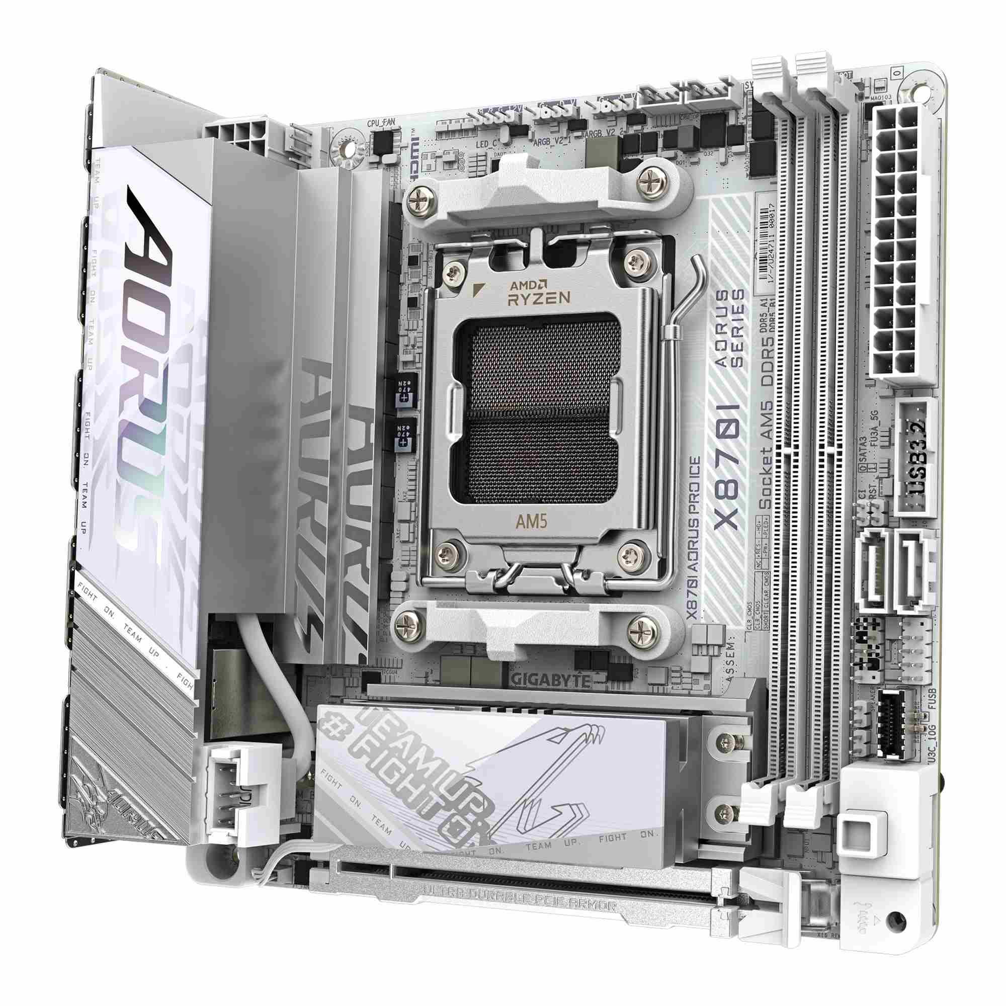 Płyta Gigabyte X870I AORUS PRO ICE (rev. 1.0) /AMD X870/DDR5/SATA3/M.2/USB4/PCIe5.0/WiFi/BT/AM5/Mini-ITX - obrazek 3