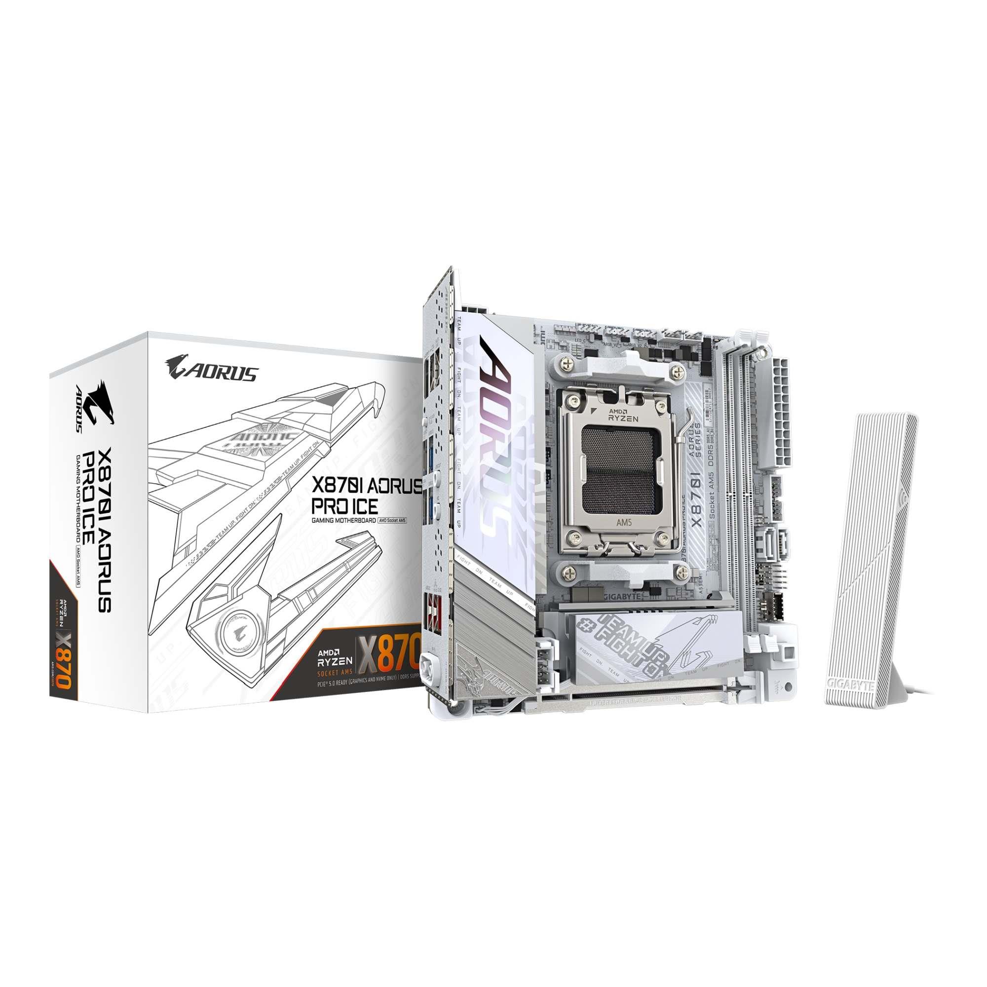 Płyta Gigabyte X870I AORUS PRO ICE (rev. 1.0) /AMD X870/DDR5/SATA3/M.2/USB4/PCIe5.0/WiFi/BT/AM5/Mini-ITX - obrazek 5